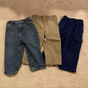 LOT of 3 toddler boys pants